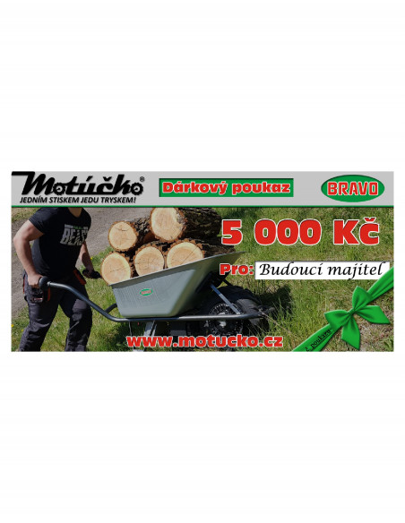 Dárkový poukaz v hodnotě 5 000Kč